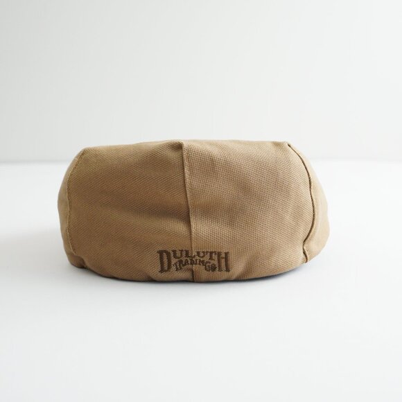 Duluth Trading Fire Hose Drivers Cap Newsboy Cabbie Cap Canvas Brown Mens Size M - Picture 5 of 14